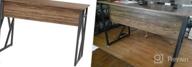 img 1 attached to 63-Inch Computer Desk With Bookshelf And Storage Shelf - Perfect For Home Office And Gaming Corner Workstation - Black Walnut Finish - Easy Assembly And Simple Style By DEWEL review by Hamilton Larcony