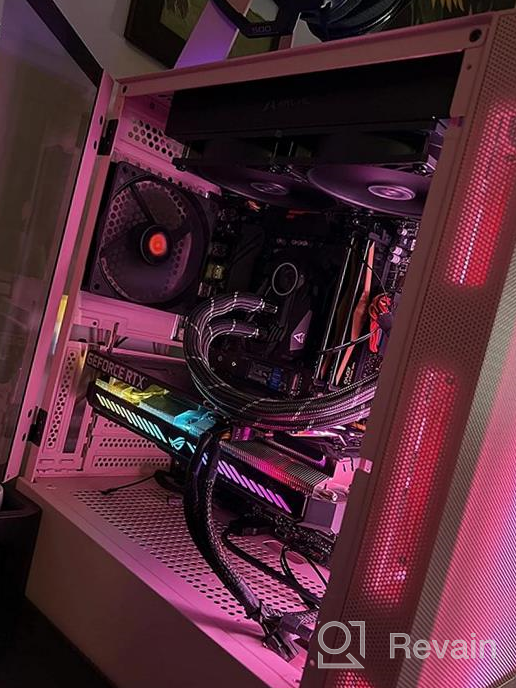 img 1 attached to Vetroo AL600 Mid-Tower ATX PC Case With Top 360Mm Radiator Support, 3X120Mm ARGB Fans, 3X120Mm Regular Fans, Airflow Mesh Design In White For Enhanced Gaming, With Controller Hub review by James Daniels