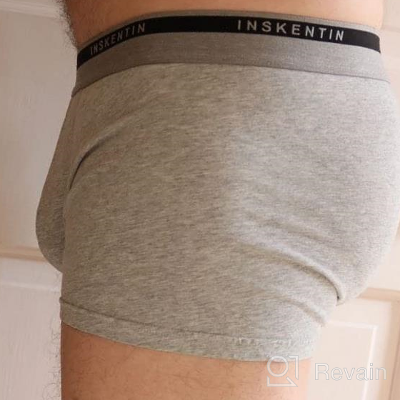 img 1 attached to Inskentin Men'S 3 Pack Low Rise Cotton Trunks Slim Fit Contour Pouch Sexy Underwear review by Jeff Shapiro