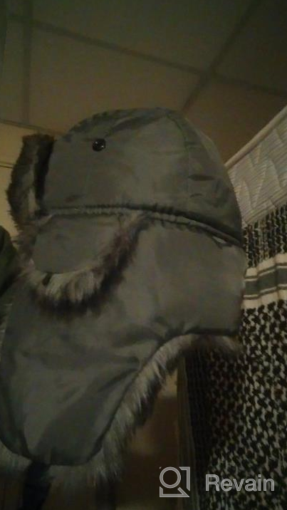 img 1 attached to Warm Russian Trooper Fur Ushanka Hat - YESURPRISE Trapper Winter Skiing Cap For Men & Women review by Tom Bennett