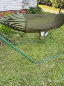 img 5 attached to Lightweight 2 Person Camping Hammock With Mosquito Net & Tree Straps - Perfect For Outdoor Backpacking, Hiking & More!