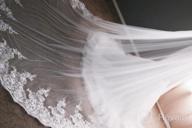 картинка 1 прикреплена к отзыву Stunning Faiokaver Sequin Lace Wedding Veil - Elegant Cathedral Length With Comb от Jeremy Reddick