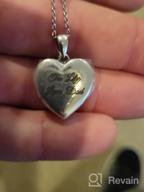 картинка 1 прикреплена к отзыву Сердцеобразное медальонное ожерелье SoulMeet с подвеской под семьей Поддерживайте близость с близкими с помощью серебра/золотой индивидуальной бижутерии Sunflower Heart Shaped Locket Necklace от Greg Bloom
