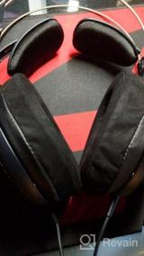 img 6 attached to Игровые амбушюры Brainwavz для Razer Kraken и других игровых гарнитур, AKG 701 Q701 и других наушников (см. список, размеры и видео), охлаждающий гель, пена с эффектом памяти, микро-замша, XL Round Black