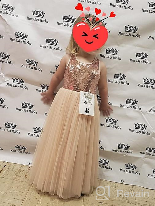 img 1 附加到 Ekidsbridal Crossed Toddler Dresses Pageant Girls' Clothing 评论由 Dana King
