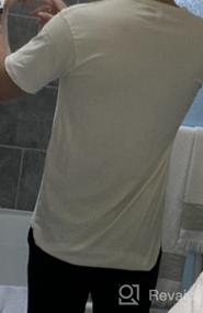 img 5 attached to Мужская футболка с коротким рукавом и изогнутым низом, боковыми разрезами, с хипстерским стилем