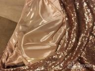 картинка 1 прикреплена к отзыву Glittery Rose Gold Sequins Prom Bridesmaid Dress: Women'S Long Evening Gown For Formal Events By MisShow от Charles Notti