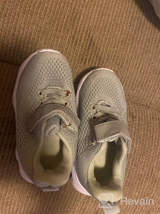 img 1 attached to MURDESOT Boys' Toddler Athletic Running Sneakers review by Justin Webb