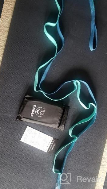 img 1 attached to Tumaz 10 Loop Stretching Strap: The Ultimate Home Workout Tool for Physical Therapy, Yoga, Pilates, and Flexibility Enhancement - Extra Thick, Durable, and Soft! review by Corey Soto