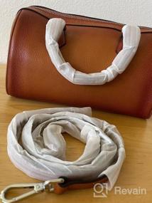 img 6 attached to Женская сумка Heshe из натуральной кожи с ручкой: высококачественный дизайнерский кошелек
