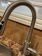 img 1 attached to Stainless Steel Single-Handle Kitchen Faucet With Pull-Down Sprayer And Pull-Out Option - Ideal For Kitchen Sinks, High-Quality Faucets review by Chris Elam