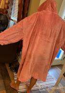 img 1 attached to Oversize Hooded Fleece Towel Changing Robe With Pocket - Hiturbo Surf Poncho For Aquatics & Home Use. review by Justin Reese