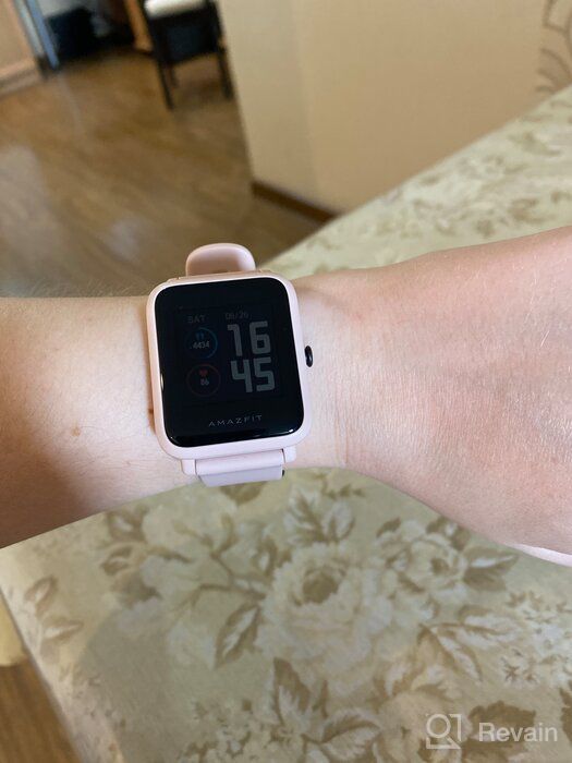 img 1 attached to Amazfit Bip S Lite Smartwatch Fitness Watch with Heart Rate and Sleep Monitoring, 14 Sports Modes, 5 ATM Water Resistance, Music Control, 30-Day Battery Life (Sakura Pink) review by Wei-Yin  Hou ᠌