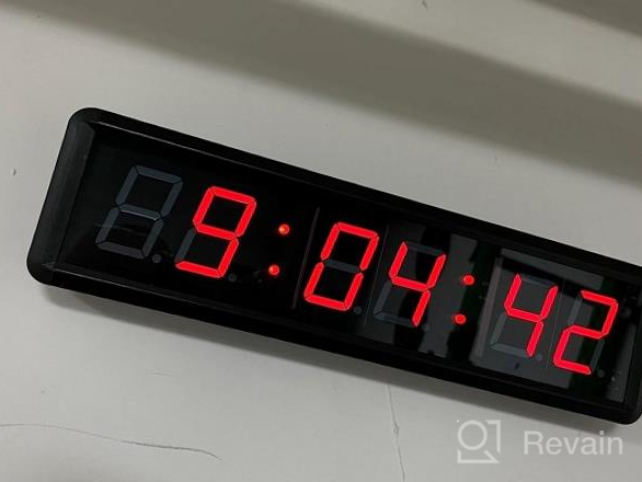 img 1 attached to Seesii Gym Timer: LED Interval Clock For Crossfit, Countdown/Up Stopwatch With Remote & Power Bank Support - Perfect For Home Gyms! review by Brian Fisher