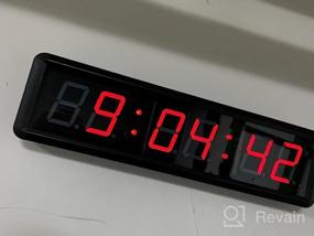 img 5 attached to Seesii Gym Timer: LED Interval Clock For Crossfit, Countdown/Up Stopwatch With Remote & Power Bank Support - Perfect For Home Gyms!