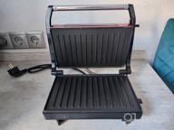 img 1 attached to Sandwich maker Kitfort KT-1609 Panini Maker, red review by Celina Daniel ᠌
