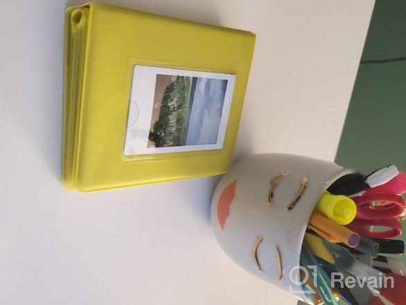 img 1 attached to Fujifilm Instax Mini Macaron-Colored Frame Album For Models 7S/8/9/11/25/50/70/90 - Holds Mini Films In Mint-Colored Book Design review by Alyssa Turner