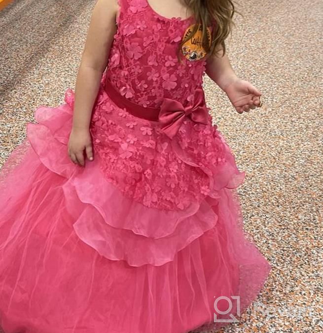 img 1 attached to Stunning NNJXD Sleeveless Princess Pageant Dresses For Little Girls With Elegant Embroidery And Prom Ball Gown Style review by Kyle Sutter