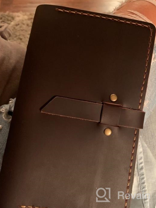 img 1 attached to Refillable Genuine Leather Journal: Handmade Vintage Organizer Notebook For Men And Women review by Robert Jackson