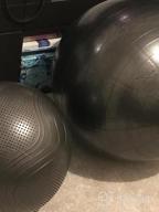 img 1 attached to Transform Your Fitness Routine With Gruper'S Anti-Burst Yoga Ball And Chair Set: Includes Hand Pump And Workout Guide Access! review by Aaron Moore