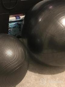 img 6 attached to Преобразите свои тренировки с помощью мяча и стула для йоги Gruper'S Anti-Burst: включает в себя ручной насос и доступ к руководству по тренировкам!