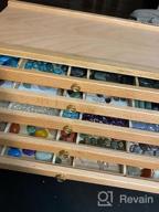 img 1 attached to Portable 4-Drawer Artist Supply Storage Box - Beech Wood Pencil & Brush Organizer For Pastels, Pens, Brushes, Stamp review by Daniel Mettler