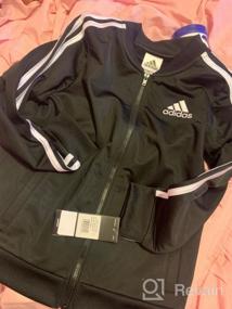 img 5 attached to 🏻 High-performance Adidas Girls Tricot Bomber Jacket: Empowering Active Girls' Clothing