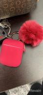 img 1 attached to AirPods 3 Case Cover 2021 Version Soft Silicone Fur Ball Keychain Women Shockproof Protective Visible Front LED Light Pink review by Brad Davis