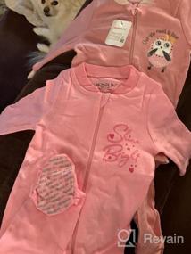 img 7 attached to Cute And Cozy Baby Footed Pajamas For Boys And Girls: Loose Fit Cotton Sleeper With Long Sleeves