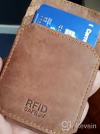 img 1 attached to 💼 StarHide Hunter Leather Wallet with RFID Blocking Technology review by Melvin Balamani