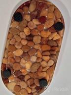 img 1 attached to Small Natural Stone Pebbles Bathroom Tray For Counter Vanity Tray Kitchen Soap Tray review by Robert Weeks