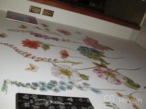 img 7 attached to Преобразите свое пространство с помощью Lisa Audit Garden Flowers Peel And Stick Giant Wall Decals от RoomMates