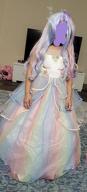 картинка 1 прикреплена к отзыву TTYAOVO Принцесса Платье Для Девочки: Длинное платье из тюля для цветочных девочек в костюме единорога от Lindsay Campbell