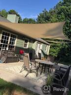 img 1 attached to 12' X 14' Beige Sun Shade Sail - TANG Sunshades Depot | 180 GSM HDPE Permeable Canopy Cover review by Jeff Keegan