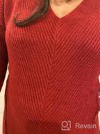 img 1 attached to 👗 Stylish Niitawm Women's V Neck Oversized Sweaters for Fall and Winter Fashion review by Michael Rodas