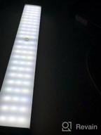 img 1 attached to 132 LED Closet Light: Motion Sensor Cabinet Lights for Kitchen, Stairs, Wardrobe - USB Rechargeable & Super Bright review by Corey Kim