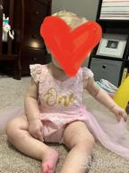 img 1 attached to Lovely Lace Embroidered Baby Girl Jumpsuit: Perfect For Newborns And Infants! review by Jimmy Garcia
