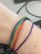 img 1 attached to Rainbow Pride Parade Accessory: Handmade Braided Macrame Bracelet Bulk for Men and Women - LGBT Pride Jewelry in Various Styles for Gay & Lesbian Community review by Juice Jali
