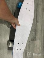 img 1 attached to Versatile 27-Inch Skateboard For All Ages - Beginner To Pro Level - Trendy Shortboard With Changeable Wheels review by Zachary Cha