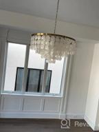 img 1 attached to Upgrade Your Dining Room With The ALICE HOUSE 24" Chandeliers - Coastal Ceiling Hanging Light In Brushed Brass Finish review by Keize Barraza