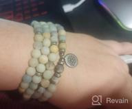 img 1 attached to Find Inner Peace With GVUSMIL'S 108 Mala Beads Bracelet: A Yoga-Inspired Natural Gemstone Jewelry For Both Women And Men review by Jasmine Baker