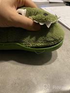 img 1 attached to 🦕 Dinosaur Slippers for Toddlers: Cozy House Shoes for Boys and Girls by AngelGift review by Kyle Deel