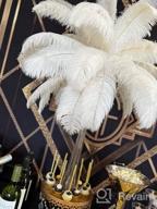 img 1 attached to 16-18 Inches (40-45Cm) Real Natural Ostrich Feathers Bulk White,Great Decorations For Christmas Halloween Home Party Wedding Centerpieces (White 10Pcs) review by George Ahmed