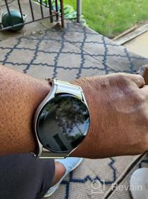 img 6 attached to Стильный металлический ремешок-браслет, совместимый с Samsung Galaxy Watch 5 Pro, 5, 4 Classic и Basic Series для женщин от TOYOUTHS