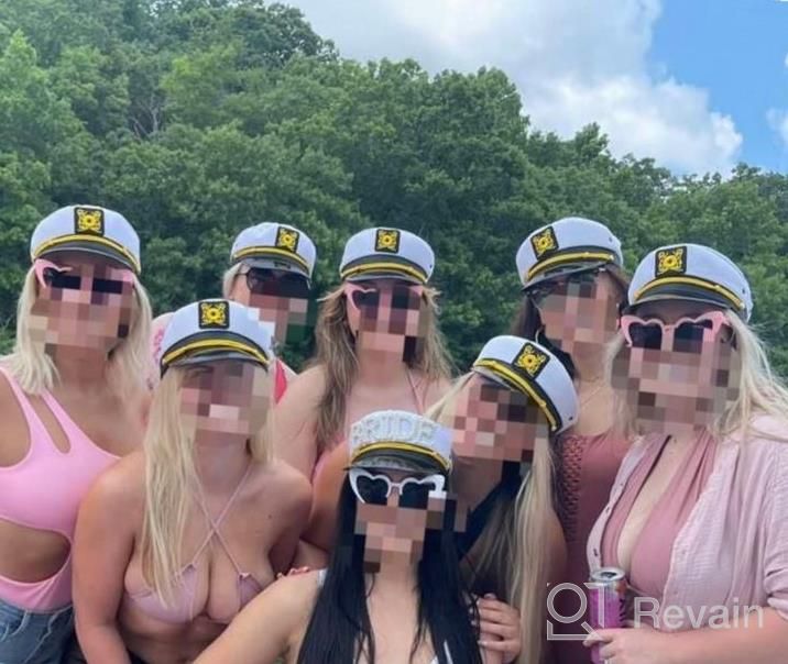 img 1 attached to Set Sail In Style With Our Yacht Captain Hat - Perfect For Men And Women - Party-Ready With Adjustable Fit - Available In 1/4/6 Pack Options! review by Kyle Costello