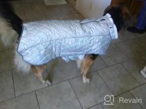 img 5 attached to HAOCOO Зимнее пальто для собак: уютная флисовая толстая теплая куртка с отверстием для поводка, светоотражающие регулируемые водонепроницаемые ветрозащитные пальто для холодной погоды для средних собак