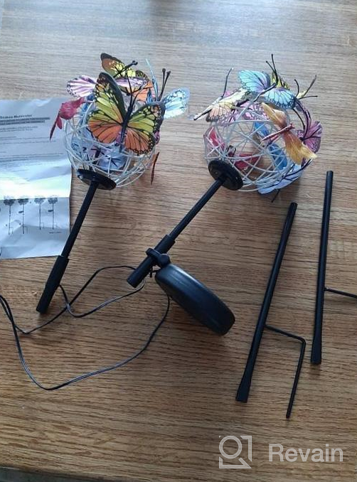 img 1 attached to Enhance Your Garden With Aiscool Butterfly Solar Lights - Waterproof Decorative Stake Lights For Garden And Yard Pathway (2 Pack) review by Alejandro Anaya