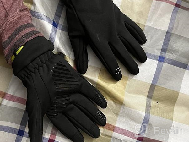 img 1 attached to 🧤 Winter Anti Slip Touchscreen Repellent Boys' Accessories by YukiniYa review by Kenneth Broszko