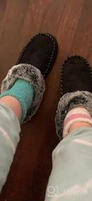 img 6 attached to ULTRAIDEAS Women'S Memory Foam Slippers With Fuzzy Fur Lining, Cozy Slip-Ons For Indoor & Outdoor Nonslip Rubber Sole