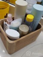 img 1 attached to Bamboo Organizer: Versatile Storage For Bathroom, Kitchen, And Picnics review by Lyon Forrest